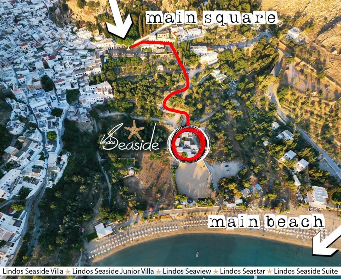 Lindos Seaside Junior Apartment ภายนอก รูปภาพ